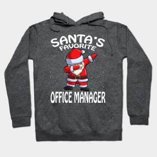 Santas Favorite Office Manager Christmas Hoodie